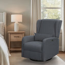 Candace - Power Recliner 3 - in - 1 With Swivel, Glider, USB Ports - Gray - Madison Park - Swivel Glider Chairs - Elite Enclave Home
