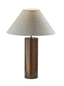 Wood Block Table Lamp - Canopy Walnut - HomeRoots - Table Lamps - Elite Enclave Home