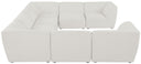 Miramar - 8 Piece Modular Sectional - Meridian Furniture - Stationary Sectionals - Elite Enclave Home