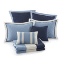 Attingham - Full/Queen 7 Piece Quilt Set With Euro Shams And Throw Pillows - Navy - Madison Park - Quilts & Shams - Elite Enclave Home