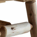 Rounded Solid Wood Outdoor Coffee Table - Natural