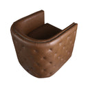 Capstone - Tufted Barrel Swivel Chair - Brown - Madison Park - Swivel Chairs - Elite Enclave Home