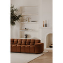 Roman - L - Shaped Sectional - Red - Moe's Home Collection - Stationary Sectionals - Elite Enclave Home