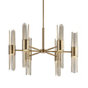 Cret - 12 Light Brass Chandelier - Bronze - Uttermost - Chandeliers- Elite Enclave Home