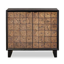 Muestra - Wood Grain 2 Door Cabinet - Black / Woodtone - Uttermost - Accent Cabinets - Elite Enclave Home