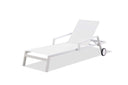 Modern Aluminum Chaise Lounges (Set of 2) - White