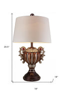 Tall Urn Shaped Table Lamp - Bronze - HomeRoots - Table Lamps - Elite Enclave Home