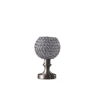 Globe LED Table Lamp With Clear Globe Shade - Silver
