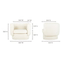 Koba - Chair - Maya White - Moe's Home Collection - Accent Chairs - Elite Enclave Home