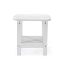 Plastic Outdoor Side Table - White