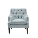 Qwen - Button Tufted Accent Chair - Dusty Blue - Madison Park - Accent Chairs - Elite Enclave Home