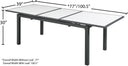 Nizuc - Outdoor Patio Extendable Dining Table - Meridian Furniture - Dining Tables- Elite Enclave Home