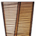 Floor Lamp With Black And Tan Twisted Cylinder Shade - Black - HomeRoots - Floor Lamps - Elite Enclave Home