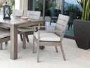 Laguna - Dining Chair, No Welt - Canvas Flax / Gray