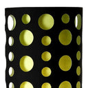 Steel Novelty Floor Lamp With And Green Drum Shade - Silver / Black - HomeRoots - Floor Lamps - Elite Enclave Home