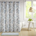 Bonnie - Printed Seersucker Shower Curtain - Blue - Madison Park - Shower Curtains - Elite Enclave Home