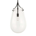 Dewdrop - 1 Light Glass Shade Pendant - Black - Uttermost - Pendant Lighting- Elite Enclave Home