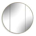 Amram - Round Mirror - Antique Brass / Gold