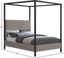 James - Bed - Meridian Furniture - Canopy Beds - Elite Enclave Home