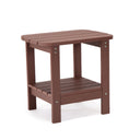 Plastic Outdoor Side Table - Brick Red