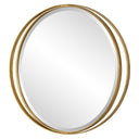 Rhodes - Gold Round Mirror