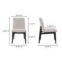 Charlie - Dining Chair (Set of 2) - Beige - Moe's Home Collection - Chair Sets - Elite Enclave Home
