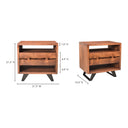 Madagascar - Nightstand - Brown - Moe's Home Collection - Accent Nightstands - Elite Enclave Home