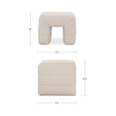 Verity - Stool - Oatmeal - Moe's Home Collection - Accent Stools - Elite Enclave Home