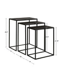 Coreene - Iron Nesting Tables (Set of 3) - Uttermost - Nesting Tables - Elite Enclave Home