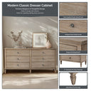 Victoria - 6 - Drawer Dresser (70") - Reclaimed Gray - Madison Park Signature - Dressers - Elite Enclave Home