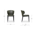 Delaney - Dining Chair (Set of 2) - Dark Green - Moe's Home Collection - Chair Sets - Elite Enclave Home