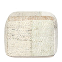 Uttermost Ritsa Pouf – Multi – hand-woven multi-color fabric pouf