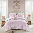 Oliena - Floral Paisley Comforter Set - Pink