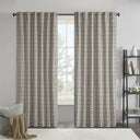 Anaheim - 50x108" Plaid Rod Pocket And Back Tab Curtain Panel With Fleece Lining - Black - Madison Park - Curtains & Drapes - Elite Enclave Home