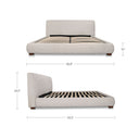 Beau - King Storage Bed - Speckled Light Gray - Moe's Home Collection - Storage Beds - Elite Enclave Home