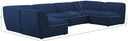 Miramar - 6 Piece Modular Sectional - Meridian Furniture - Stationary Sectionals - Elite Enclave Home