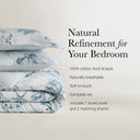 Fashion - King 100% Sateen Duvet Cover Set - Navy / Blue - Harbor House - Duvet Covers & Shams - Elite Enclave Home