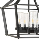 Evanston - 4 Light Indoor-Outdoor Pendant - Black