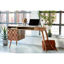 O2 - Desk - Caramel Brown - Moe's Home Collection - Writing Desks - Elite Enclave Home