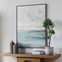 Awakening - Hand Painted Landscape Art - Blue / Brown / Green / White / Yellow