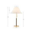 Bromley - Two Tone Pull - Chain Table Lamp - Gold / Brown - INK+IVY - Table Lamps - Elite Enclave Home