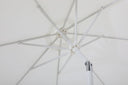 Fiji - Aluminum Patio Umbrella With Round Teak And White Base
