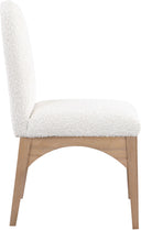 Waldorf - Boucle Dining Side Chair With Natural Legs - Meridian Furniture - Side Chairs - Elite Enclave Home