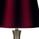 Contemporary Table Lamp - Maroon
