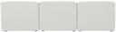 Miramar - 3 Seat Armless Modular Sofa - Meridian Furniture - Stationary Sectionals - Elite Enclave Home