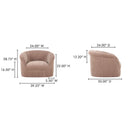 Thora - Lounge Chair - Pink - Moe's Home Collection - Arm Chairs - Elite Enclave Home