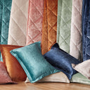 Felicia - Velvet Comforter Set With Throw Pillow - Champagne