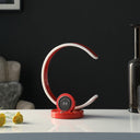 Contempo C Shape LED With USB Desk or Table Lamp - Red