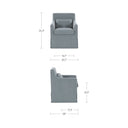 Lydia - Slipcover Dining Chair - Blue / Gray - Moe's Home Collection - Side Chairs - Elite Enclave Home