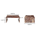 Rosa - Coffee Table - Rosso Levnato Marble - Moe's Home Collection - Coffee Tables - Elite Enclave Home